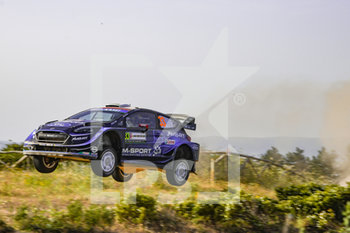 2019-06-14 - Elfyn Evans, su Ford Fiesta WRC plus al salto sulla Prova Speciale 2 - WRC - RALLY ITALIA SARDEGNA - DAY 02 - RALLY - MOTORS